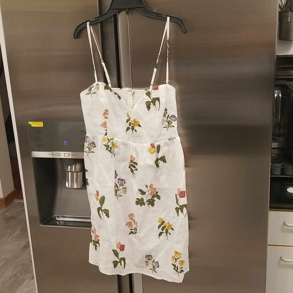 💕REFORMATION💕 Martin Linen Dress ~ Botanical 10 NWT - Picture 9 of 15